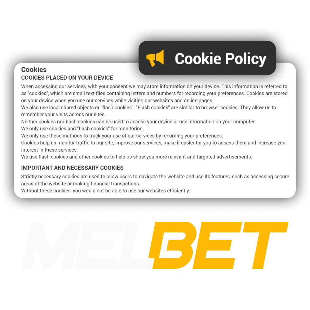 Find out why Melbet collects your data.