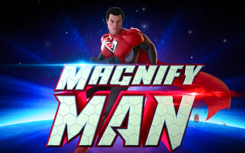 Choose the game Magnify Man from the Crash section from Melbet.